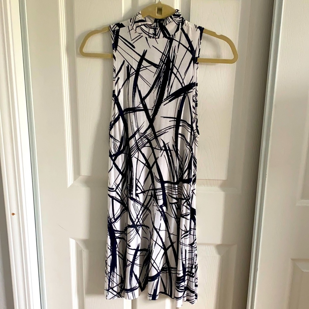 Mock neck dress
